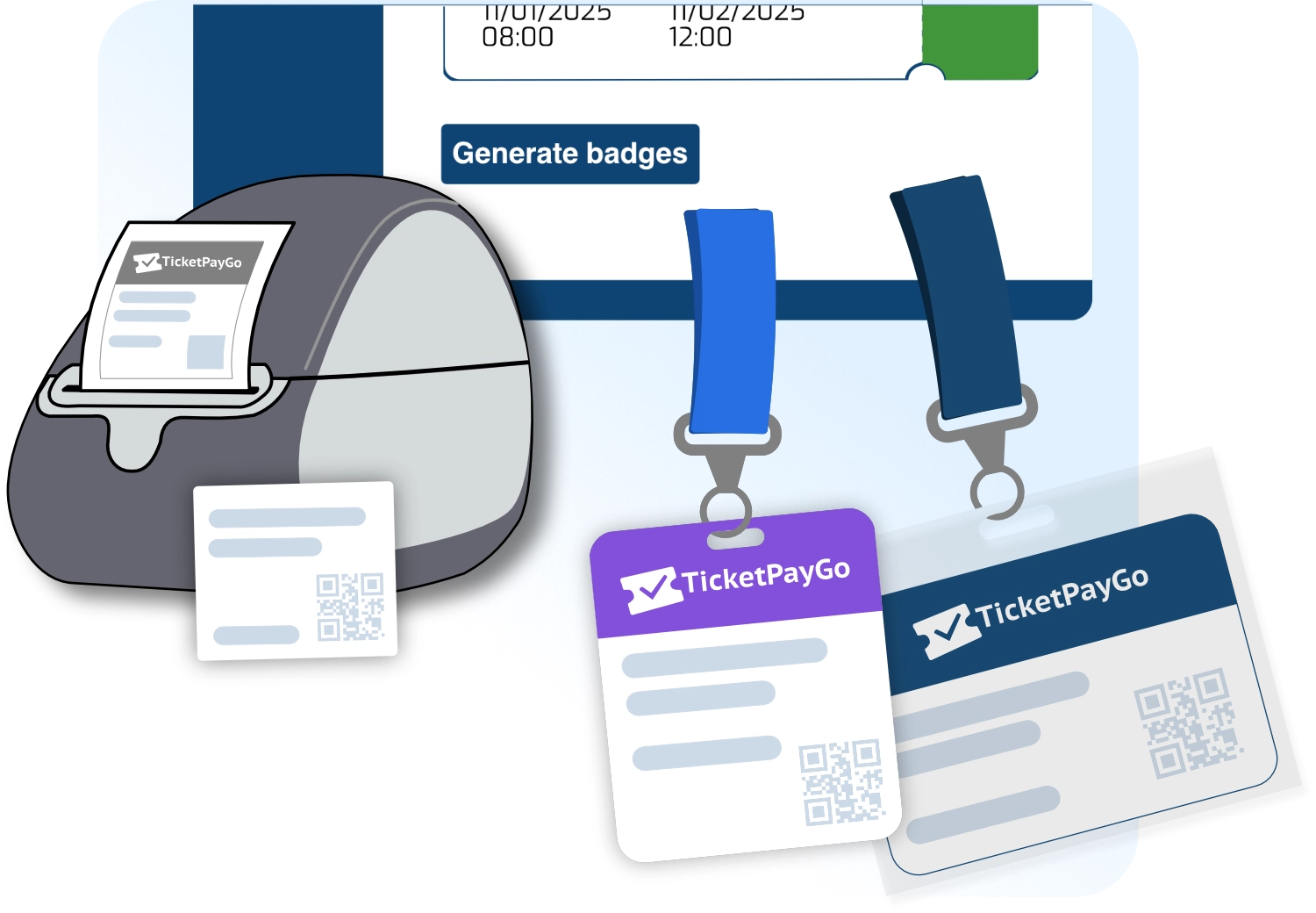 TicketPayGo Badges - Professional event badge templates